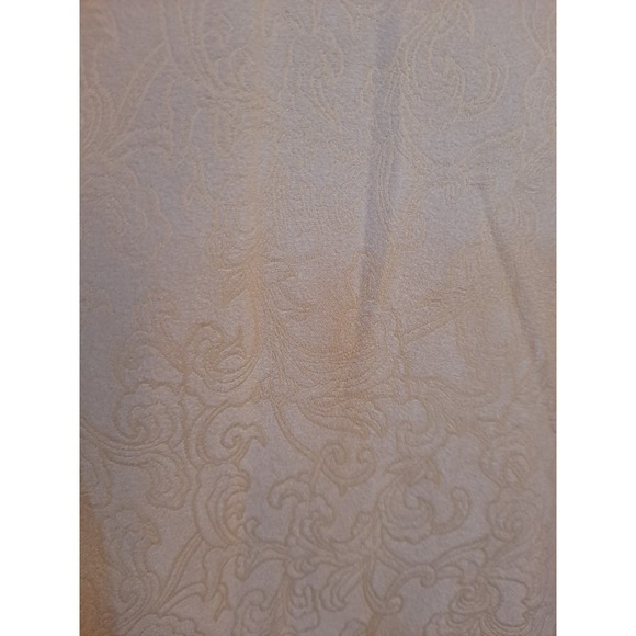 Sag Harbor Yellow Embossed Collarless Button Up Blouse Size 16 - Picture 3 of 7